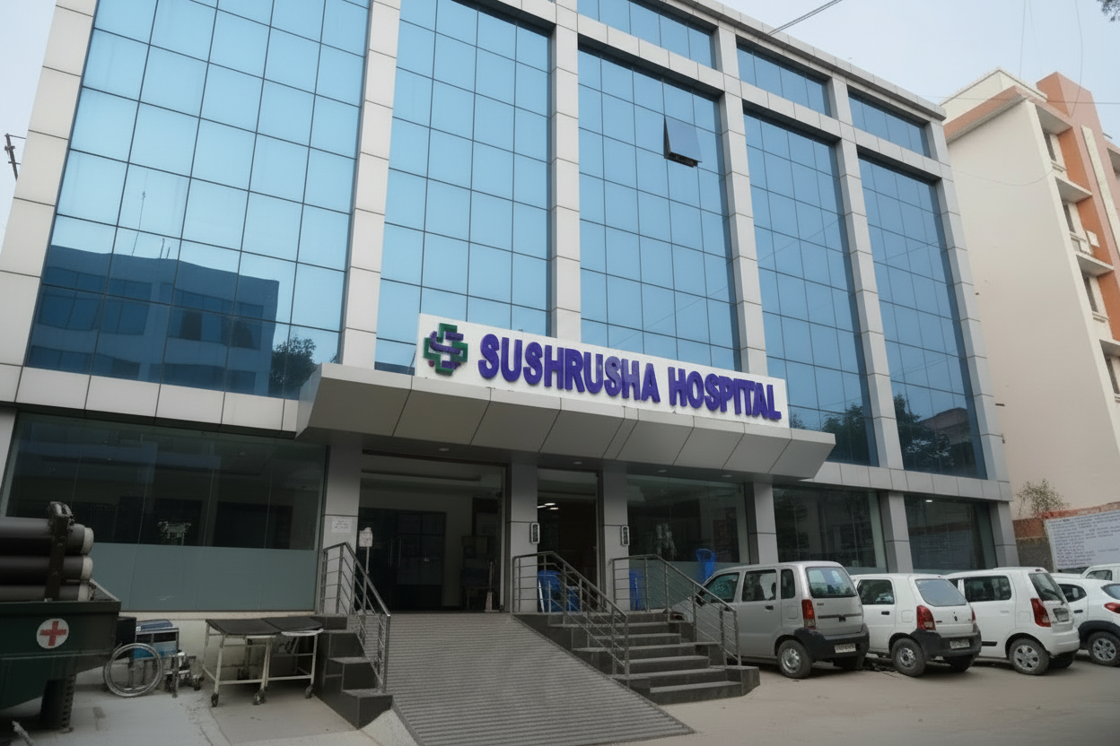 Sushrusha Hospital building exterior